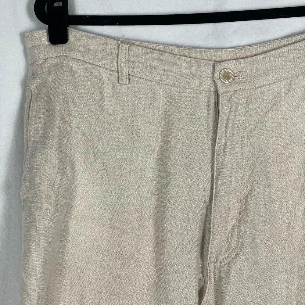 Vintage Island Jupiter 100% Linen High Rise Trouser - Mens 36